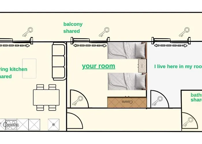 Shared Apt- Private With 2 Beds